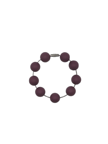 Mulberry Solid Silicone Beads