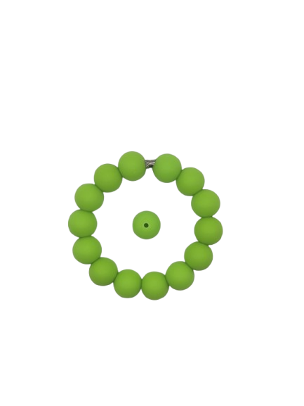 Light Green Solid Silicone Beads