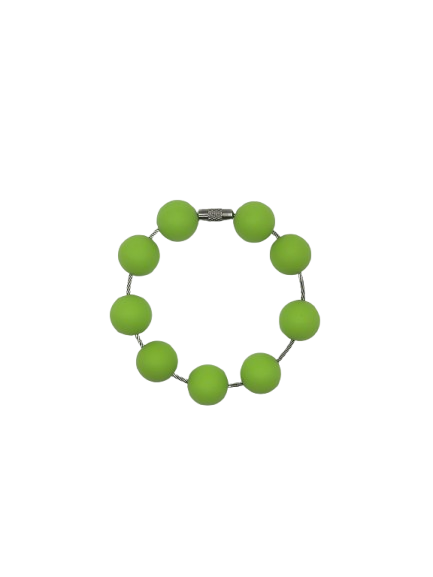 Light Green Solid Silicone Beads