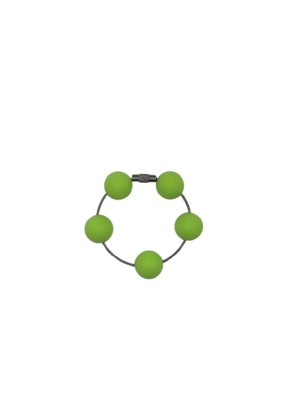 Light Green Solid Silicone Beads