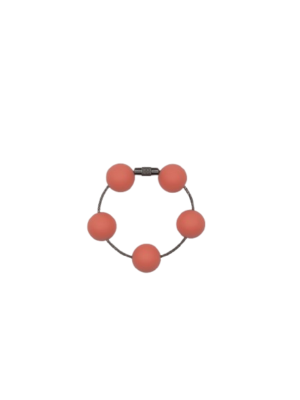 Coral Solid Silicone Beads