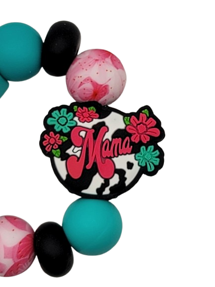 Cow Print Mama Cup Charm