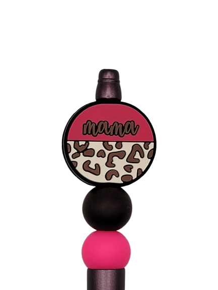 Pink Leopard Print Mama Pen