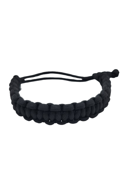 Black Cobra Knot Adjustable Paracord Bracelet