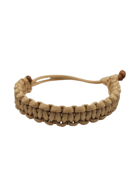 Gold Cobra Knot Adjustable Paracord Bracelet