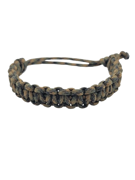 Tactical Camo Cobra Knot Adjustable Paracord Bracelet