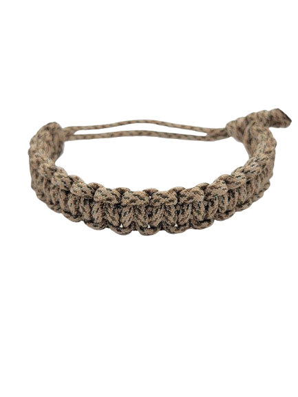 Sand Camo Cobra Knot Adjustable Paracord Bracelet