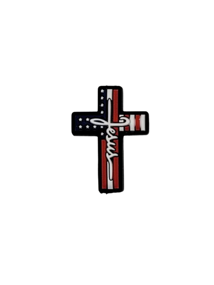 Cobra Knot Keychain Jesus Red White & Blue