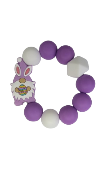 Easter Gnome purple cup charm