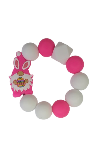 Easter Gnome pink cup charm