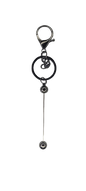 Bar keychain chrome black