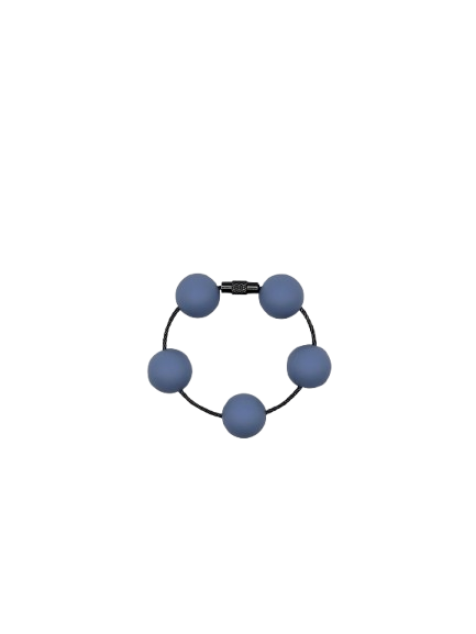 Colonial Blue Solid Silicone Beads