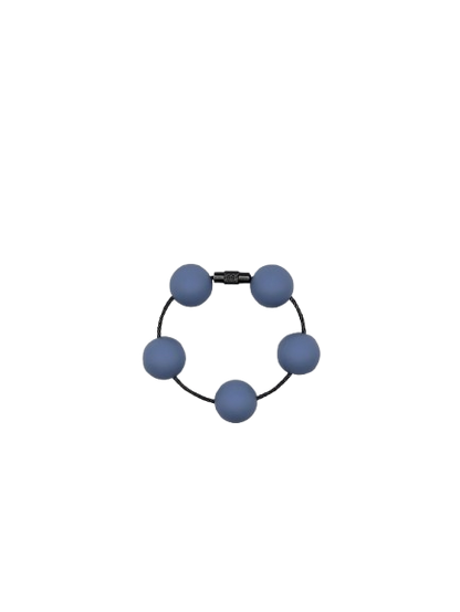 Colonial Blue Solid Silicone Beads