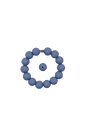 Colonial Blue Solid Silicone Beads