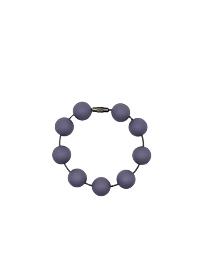 Lilac Solid Silicone Beads