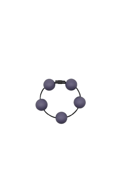 Lilac Solid Silicone Beads