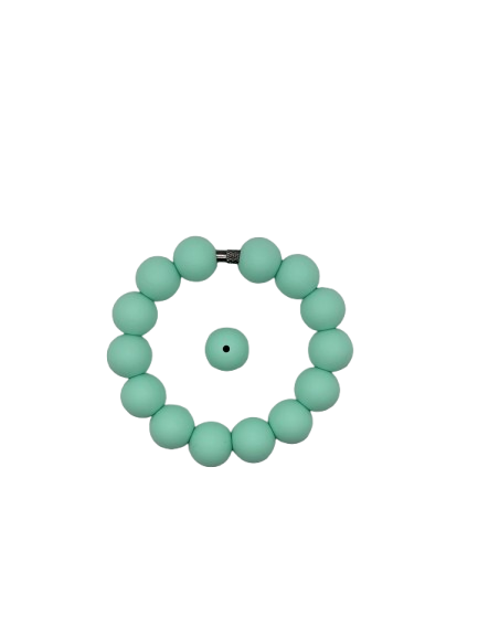 Mint Green Solid Silicone Beads