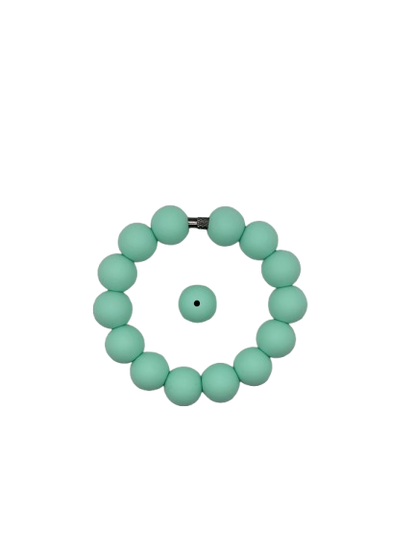 Mint Green Solid Silicone Beads