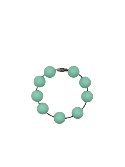 Mint Green Solid Silicone Beads