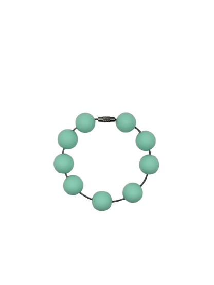 Mint Green Solid Silicone Beads