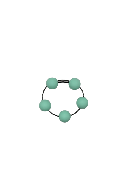 Mint Green Solid Silicone Beads