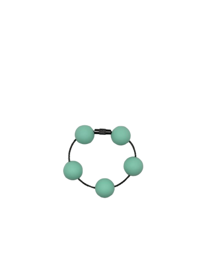 Mint Green Solid Silicone Beads