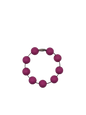 Violet Red Solid Silicone Beads