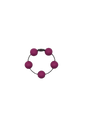 Violet Red Solid Silicone Beads