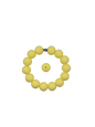 Lemon Solid Silicone Beads