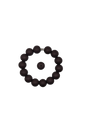 Brown Solid Silicone Beads