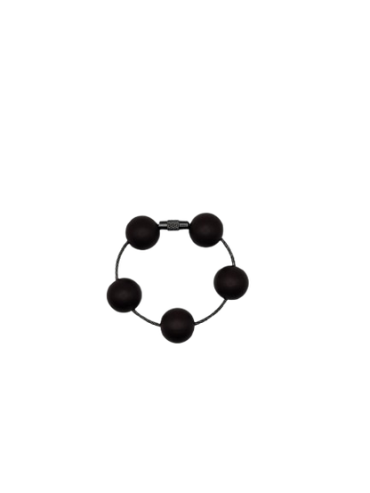 Brown Solid Silicone Beads