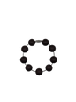 Brown Solid Silicone Beads