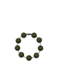 Olive Solid Silicone Beads