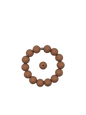 Camel Brown Solid Silicone Beads