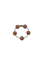 Camel Brown Solid Silicone Beads
