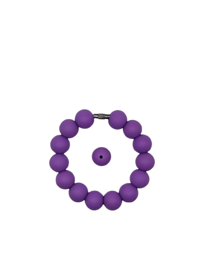 Classic Purple Solid Silicone Beads