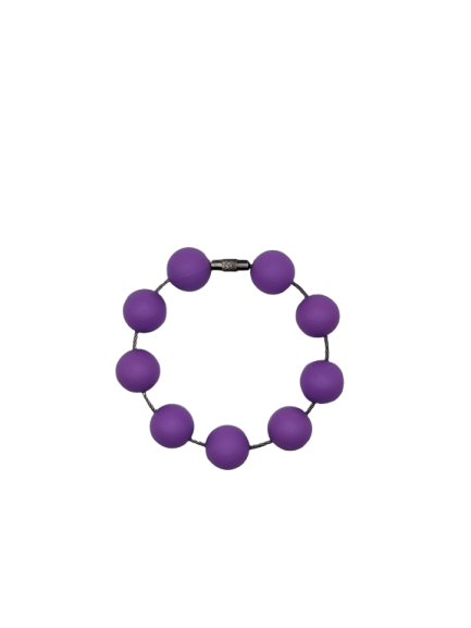 Classic Purple Solid Silicone Beads