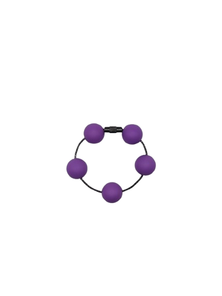 Classic Purple Solid Silicone Beads