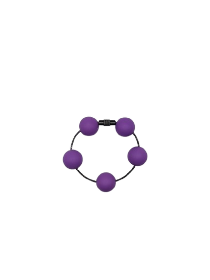 Classic Purple Solid Silicone Beads