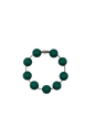 Dark Green Solid Silicone Beads