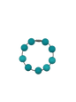 Teal Solid Silicone Beads