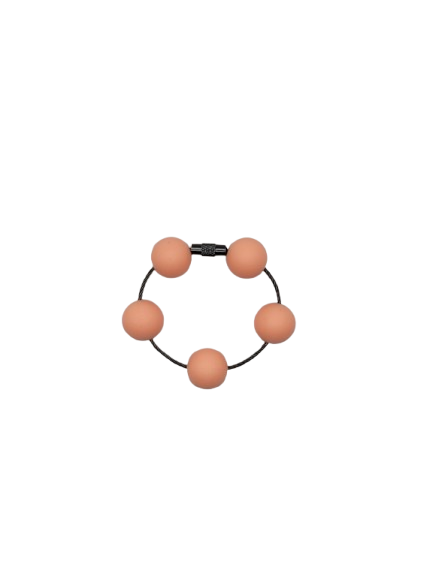 Light Salmon Solid Silicone Beads