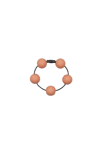 Light Salmon Solid Silicone Beads