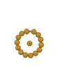 Oat Yellow Solid Silicone Beads