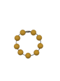 Oat Yellow Solid Silicone Beads