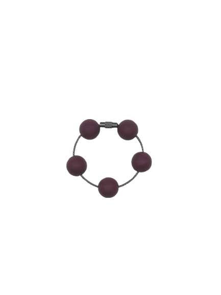 Mulberry Solid Silicone Beads