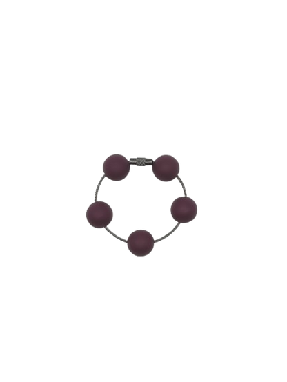 Mulberry Solid Silicone Beads