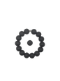 Black Solid Silicone Beads