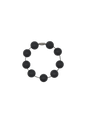 Black Solid Silicone Beads