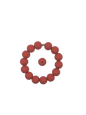 Red Solid Silicone Beads